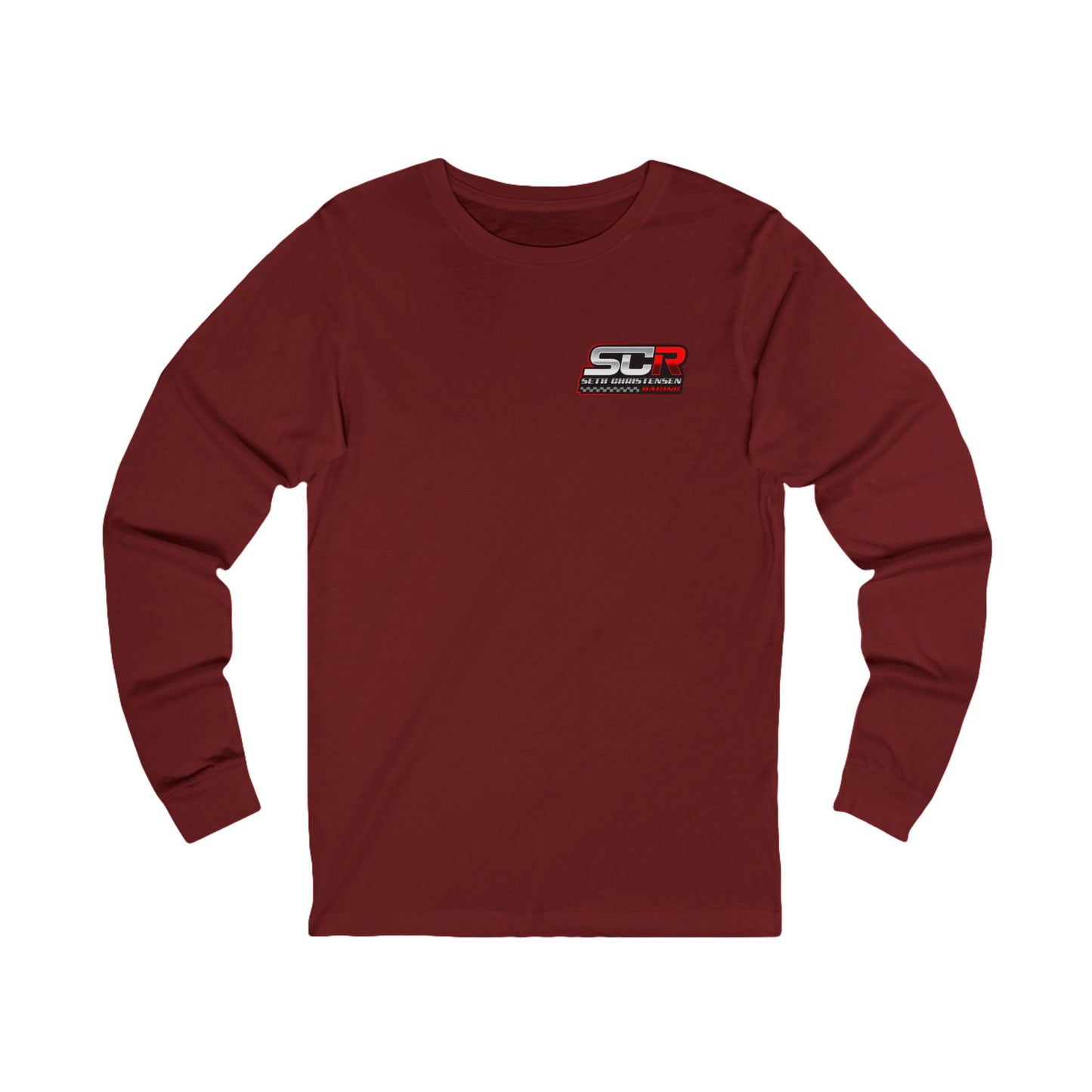 #RedLogo (Left) Motorsport Long Sleeve Tee - Racing Quote Shirt | Unisex Jersey Tee