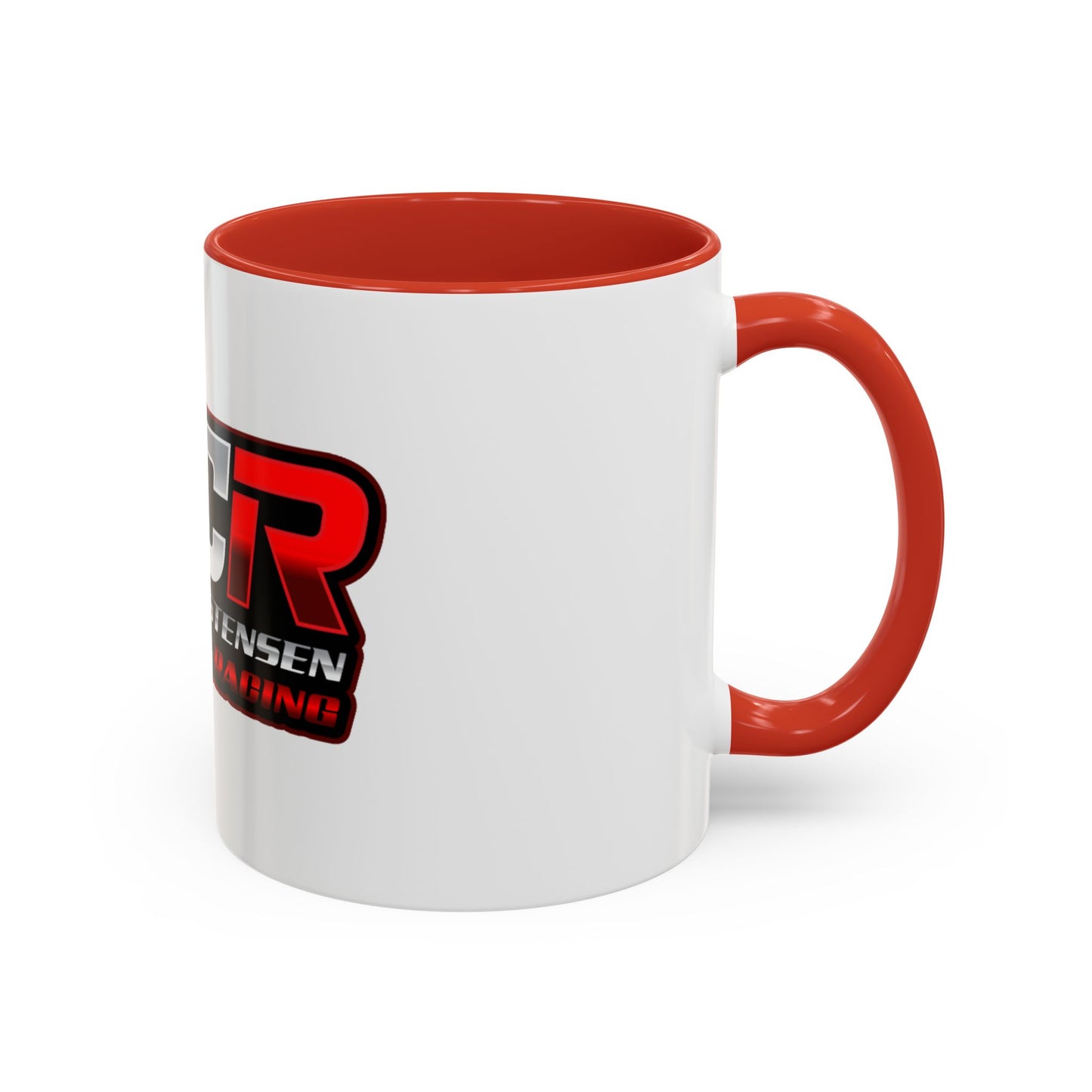 SCR RedLogo Racing Enthusiast Coffee Mug - Perfect Gift for Drivers & Fans, 11oz, Customizable Mug for Race Lovers, Color Handle Accent