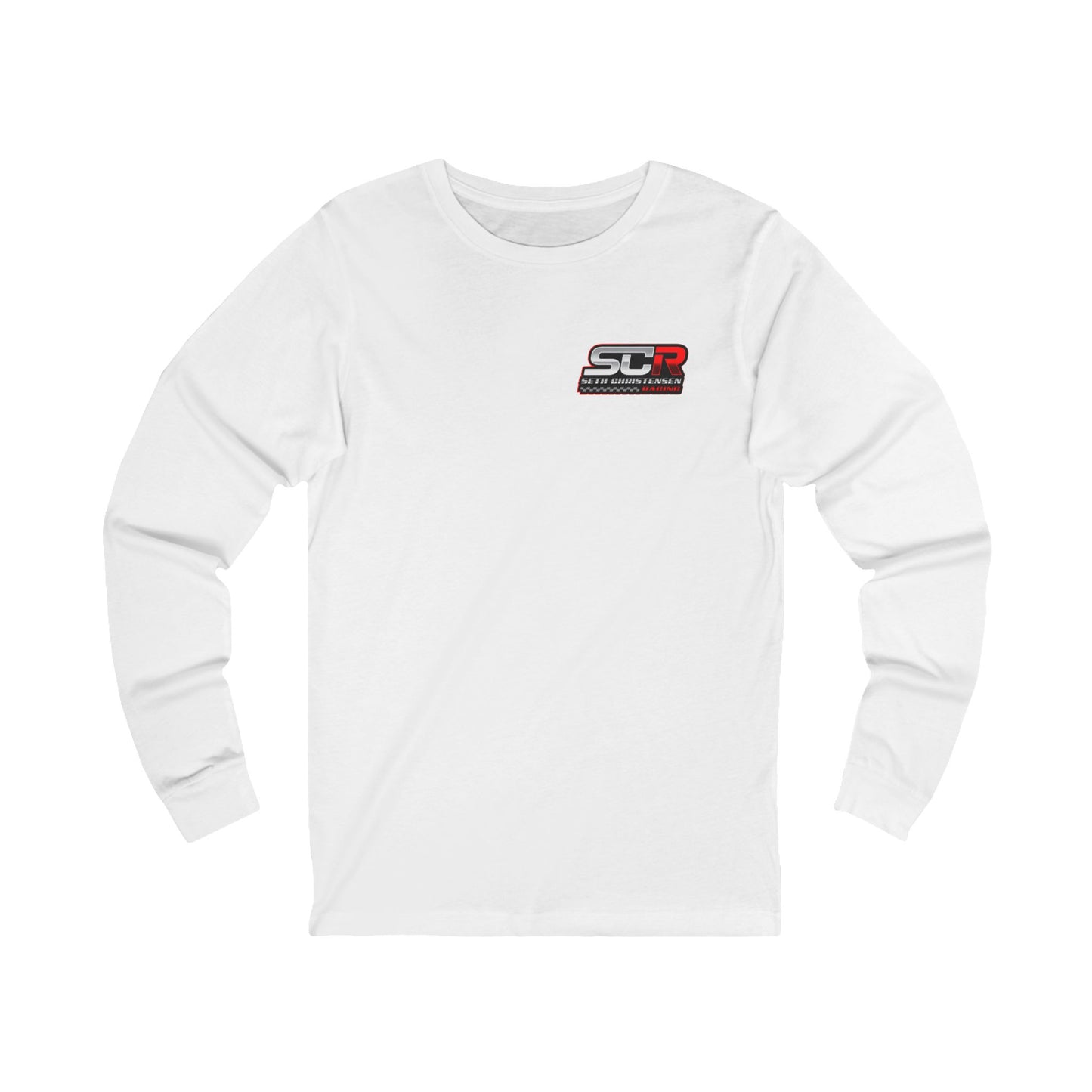 #RedLogo (Left) Motorsport Long Sleeve Tee - Racing Quote Shirt | Unisex Jersey Tee