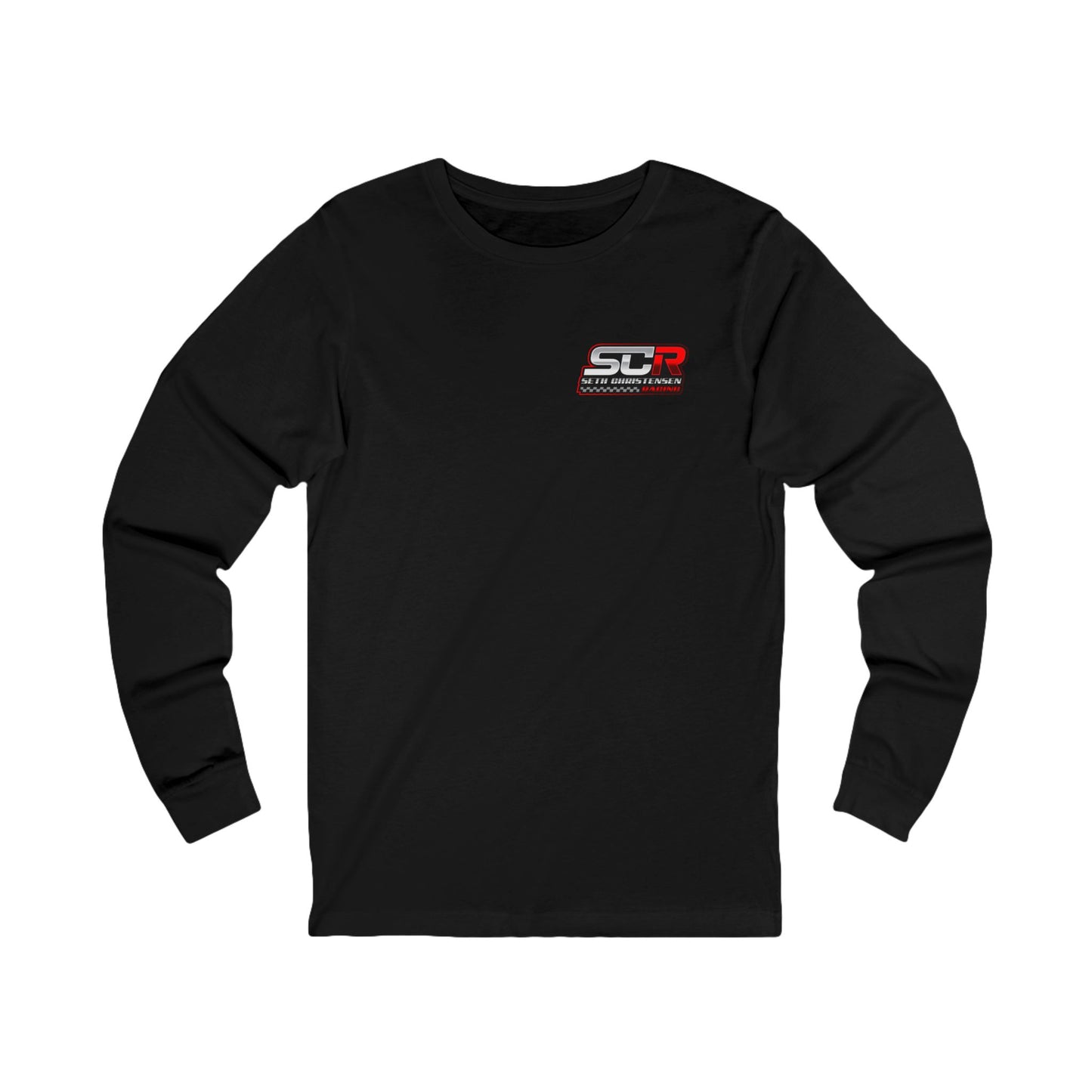 #RedLogo (Left) Motorsport Long Sleeve Tee - Racing Quote Shirt | Unisex Jersey Tee