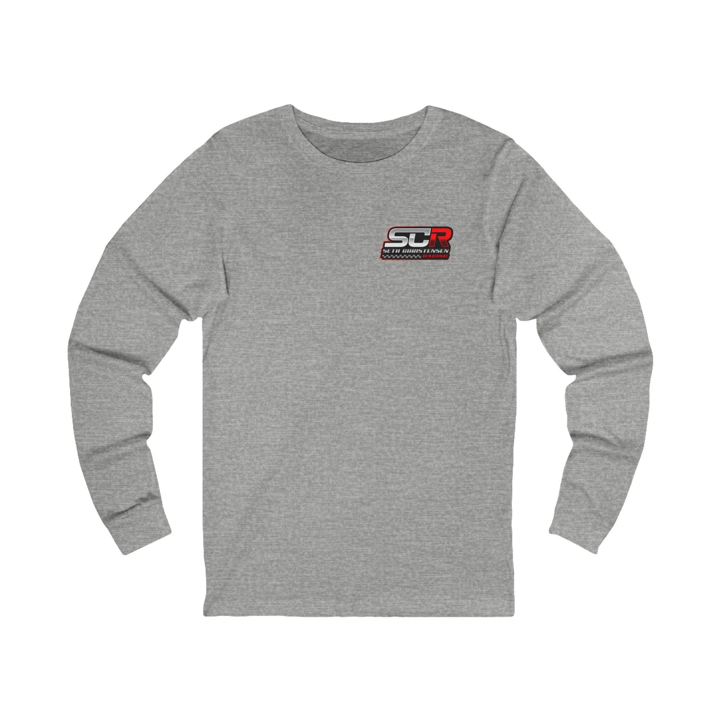 #RedLogo (Left) Motorsport Long Sleeve Tee - Racing Quote Shirt | Unisex Jersey Tee
