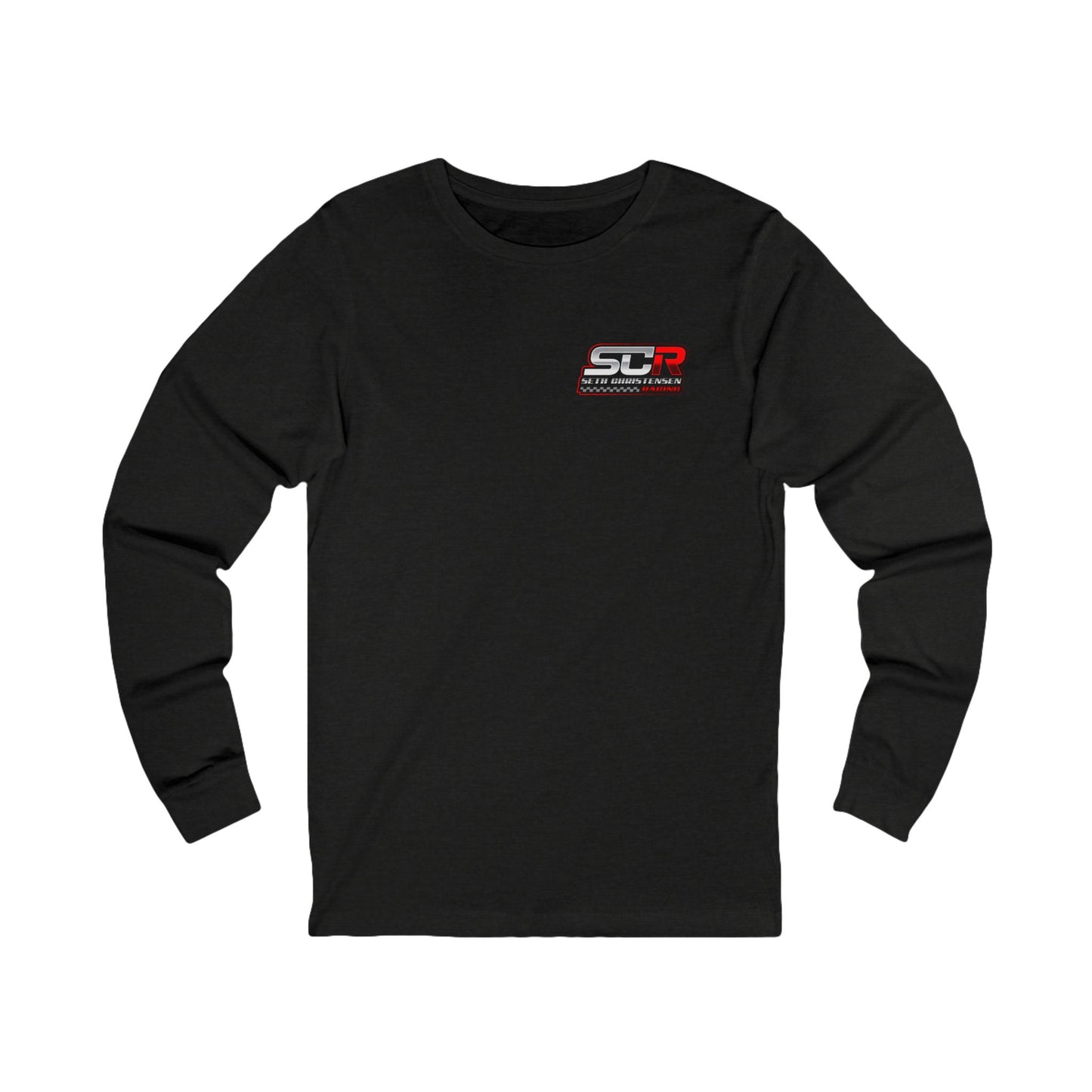 #RedLogo (Left) Motorsport Long Sleeve Tee - Racing Quote Shirt | Unisex Jersey Tee