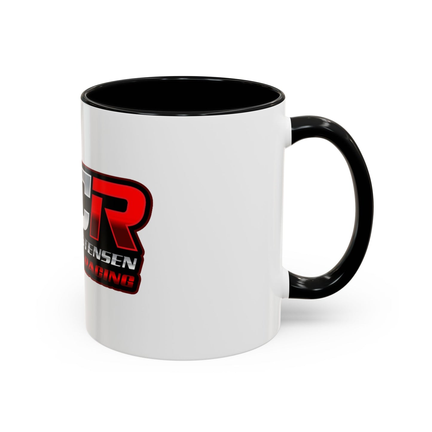 SCR RedLogo Racing Enthusiast Coffee Mug - Perfect Gift for Drivers & Fans, 11oz, Customizable Mug for Race Lovers, Color Handle Accent